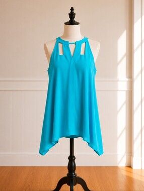 Mark. Blue Sleeveless Top